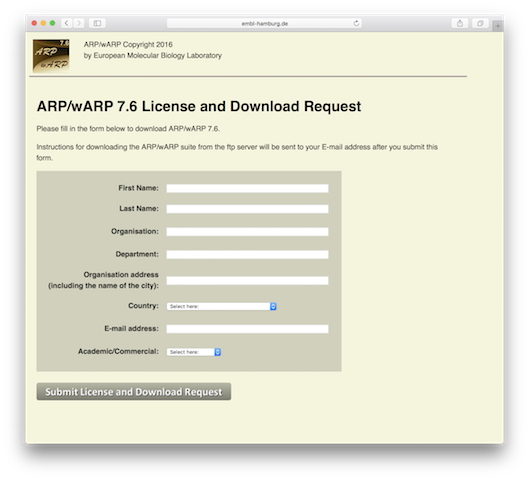Arp/Warp website